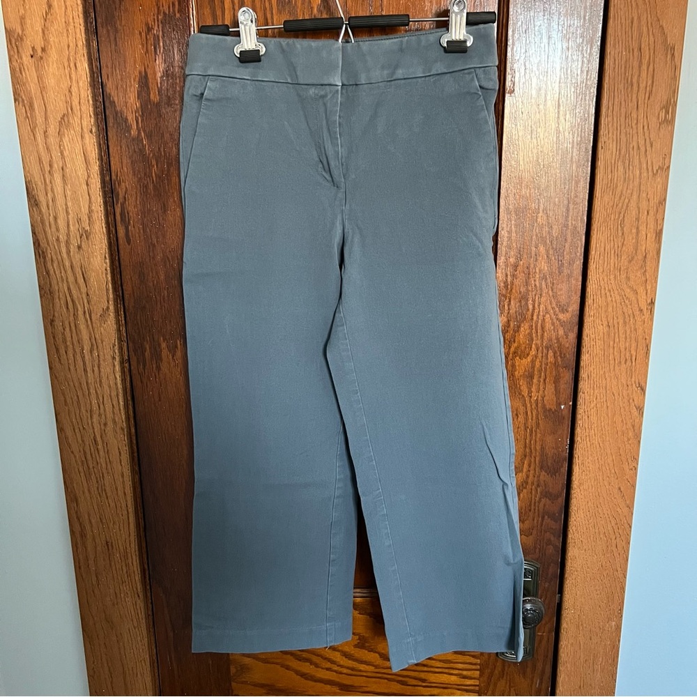 LOFT High-Rise Slim-Fit Wide-Leg Crop Pants